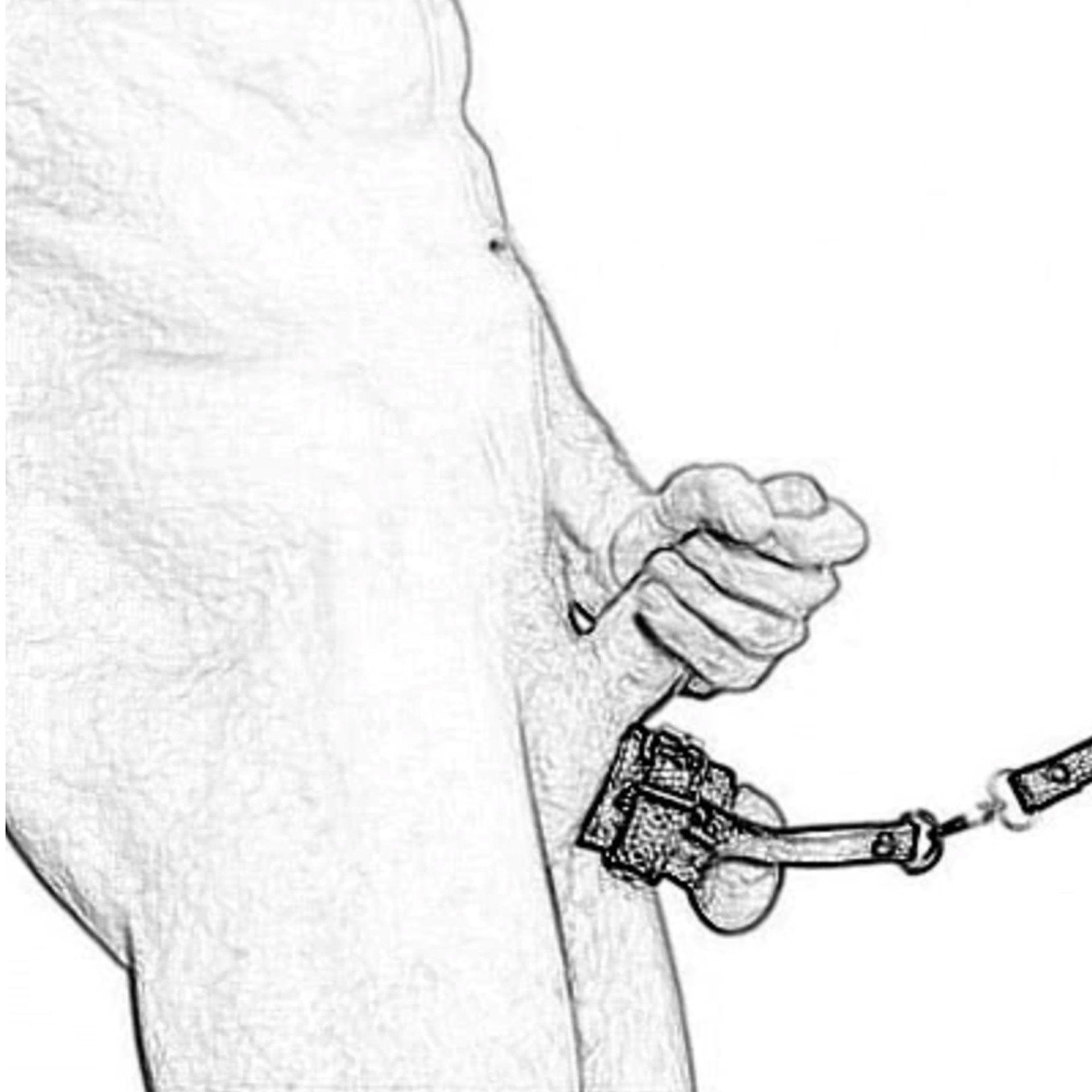 Ball Stretcher - Leather Ball Stretcher And Scrotum Sleeve